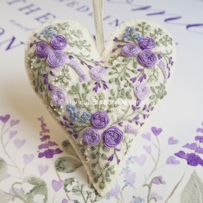 Hannah Burbury Katherine Heart Embroidery Kit