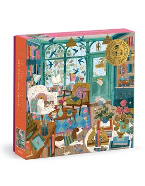 Galison 500 Piece Foil Puzzle Bookshop Afternoon