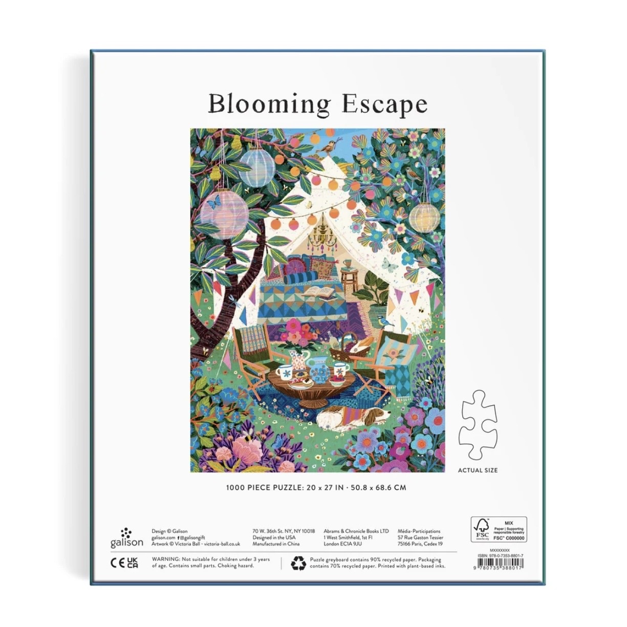 Galison 1000 Piece Puzzle Blooming Escape