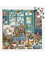 Galison 500 Piece Foil Puzzle Bookshop Afternoon