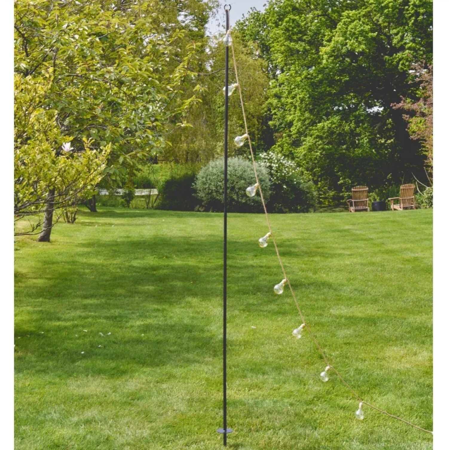 Lightstyle Garden Display Pole Black