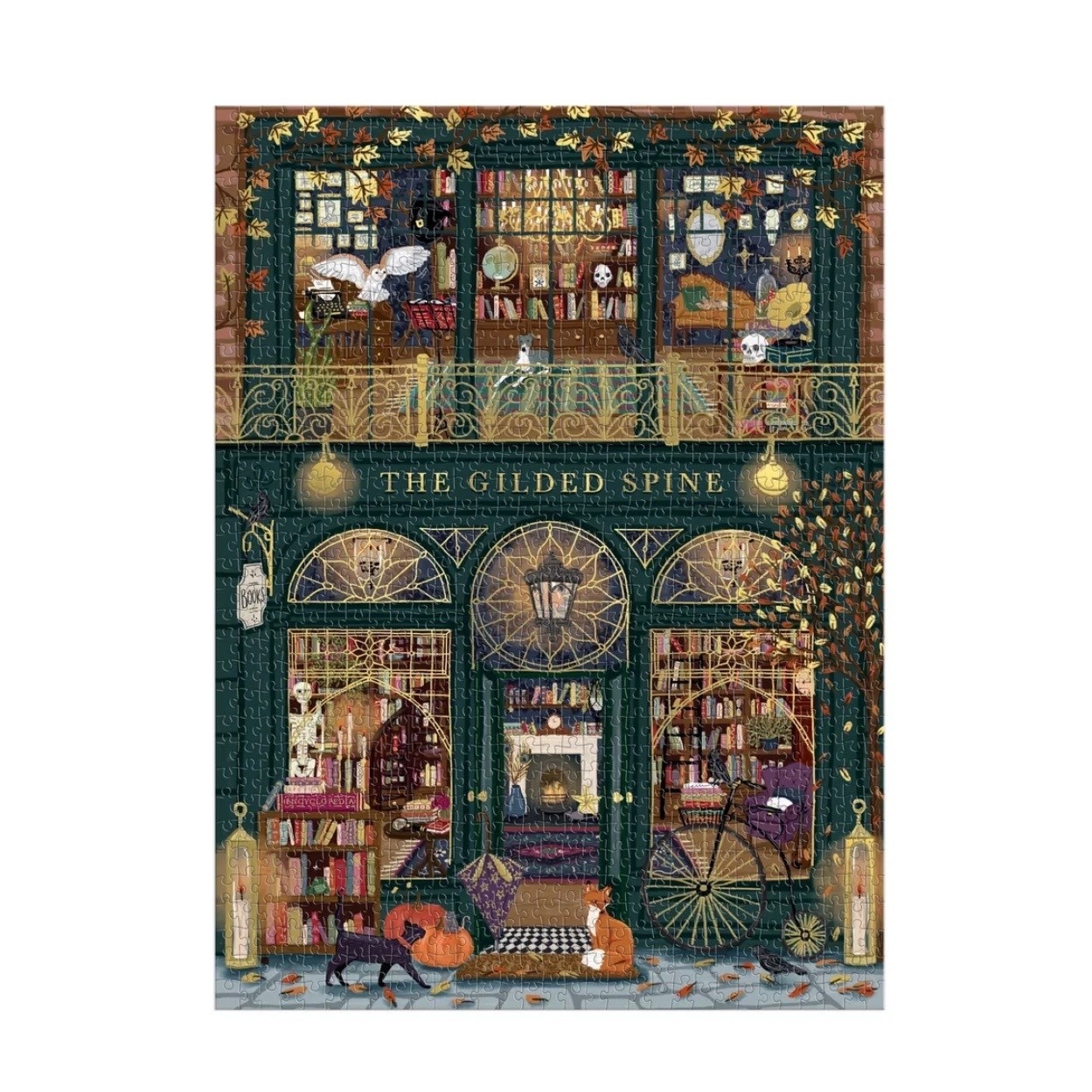 Galison 1000 Piece Foil Puzzle The Gilded Spine