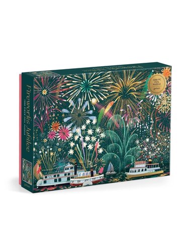 Galison 1000 Piece Foil Puzzle Fireworks Jubilee