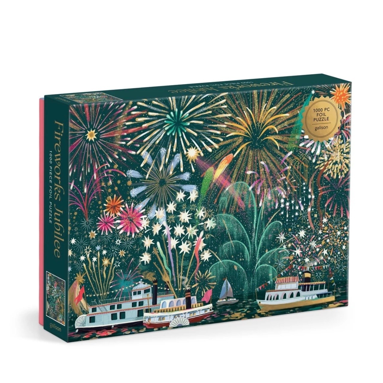 Galison 1000 Piece Foil Puzzle Fireworks Jubilee