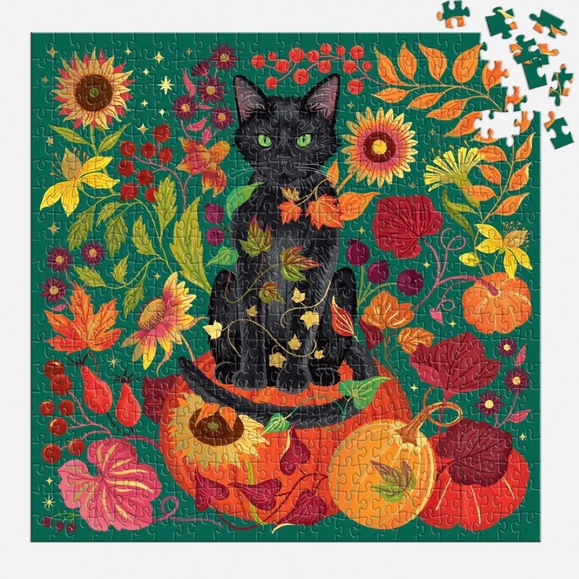 Galison 500 Piece Puzzle Foil Whiskers Of Autumn