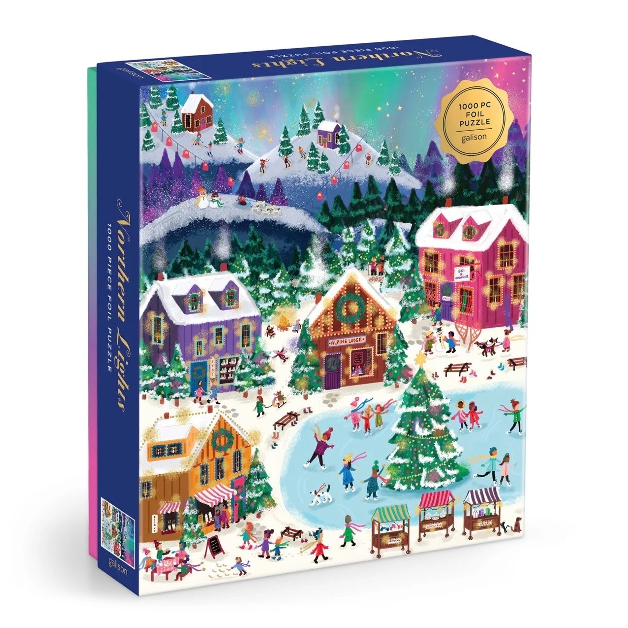 Galison 1000 Piece Foil Puzzle Northern Lights