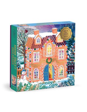 Galison 500 Piece Foil Puzzle Home Sweet Holidays