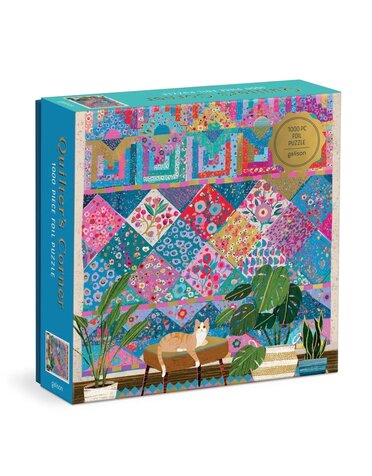 Galison 1000 Piece Foil Puzzle Quilter’s Corner
