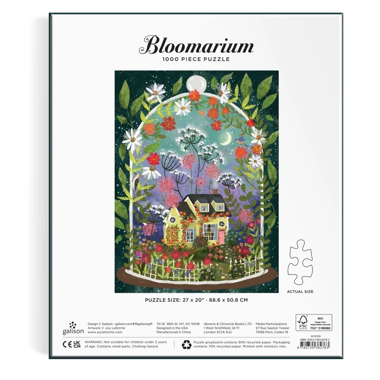 Galison 1000 Piece Foil Puzzle Bloomarium