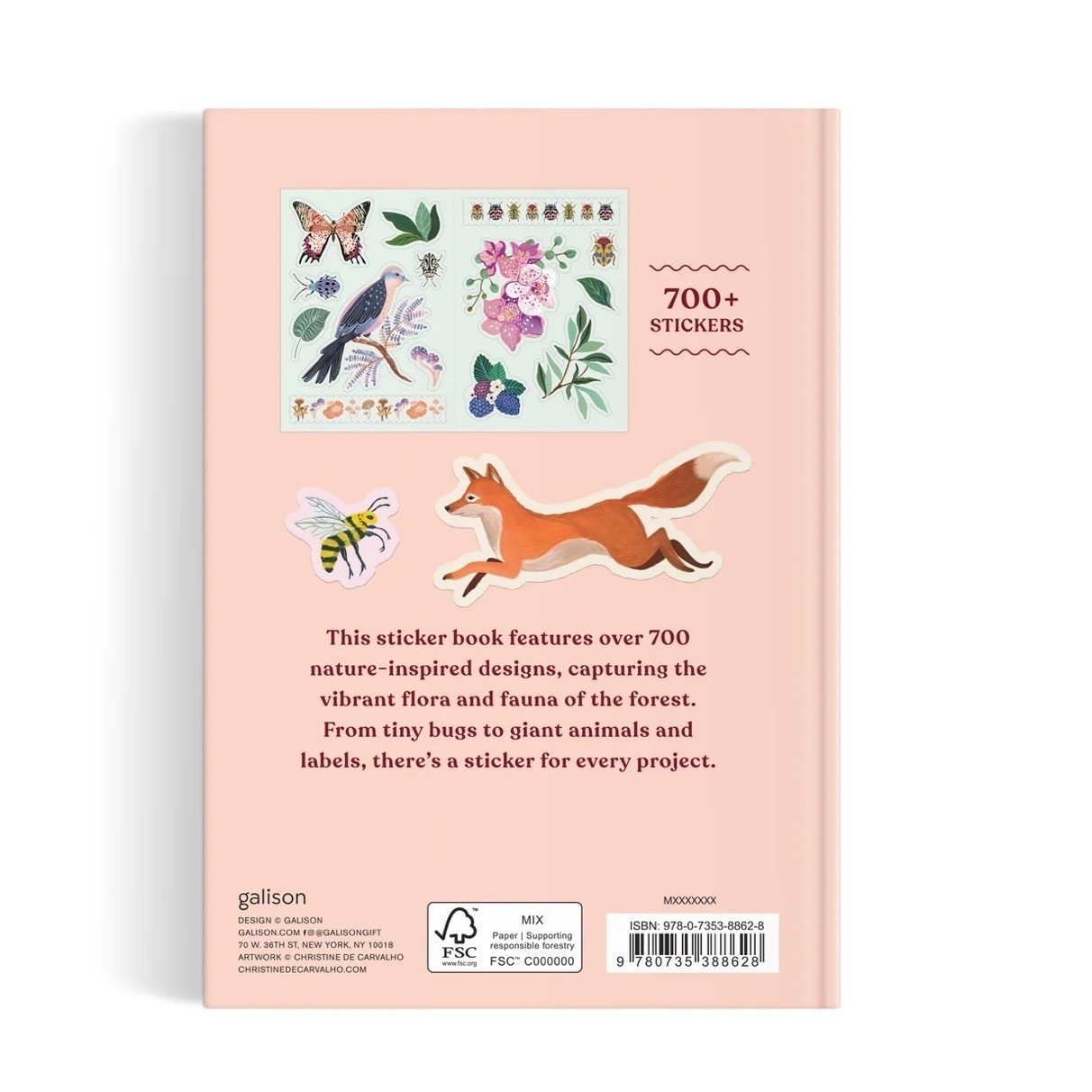 Galison Art Of The Forest Sticker Book