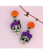 Candy Skull Artist Couple Earrings