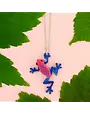 Strawberry Poison-Dart Frog  Charm Necklace