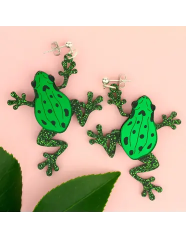 Common Frog Statement Earrings