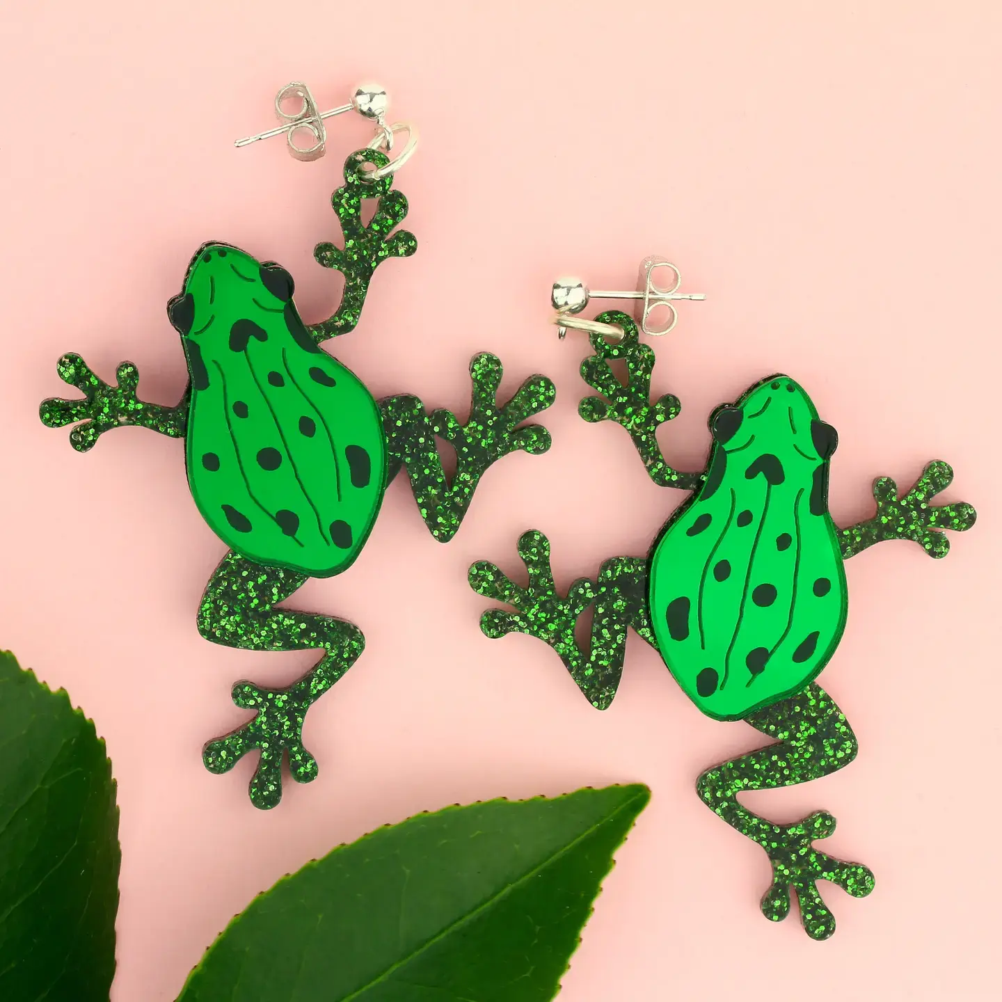 Common Frog Statement Earrings