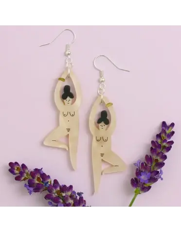 Naked Yoga Earrings