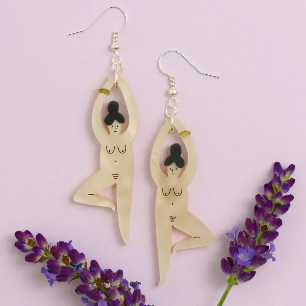 Naked Yoga Earrings