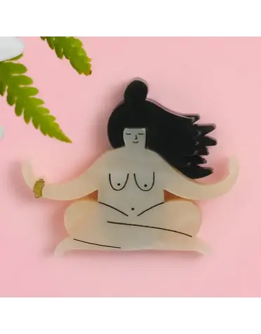 Naked Yoga Brooch