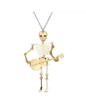 Gold Skeleton Necklace