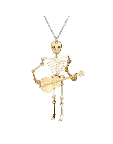 Gold Skeleton Necklace