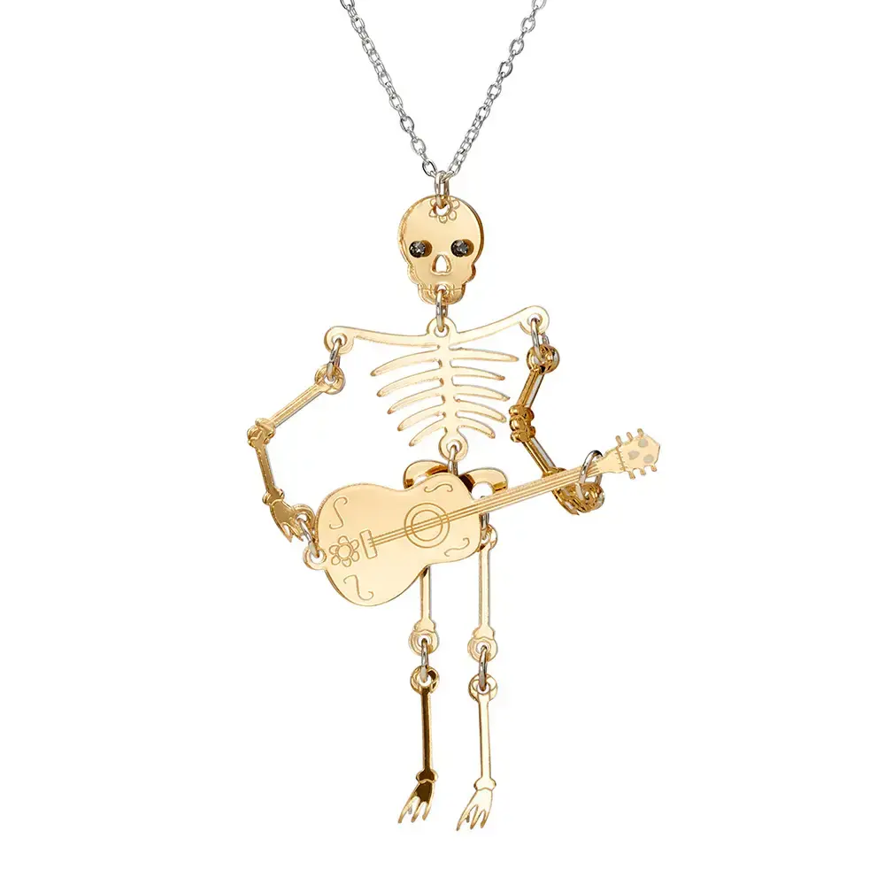 Gold Skeleton Necklace
