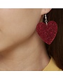 Glitter Heart Earrings