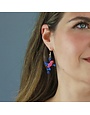 Strawberry Poison-Dart Frog Charm Earrings