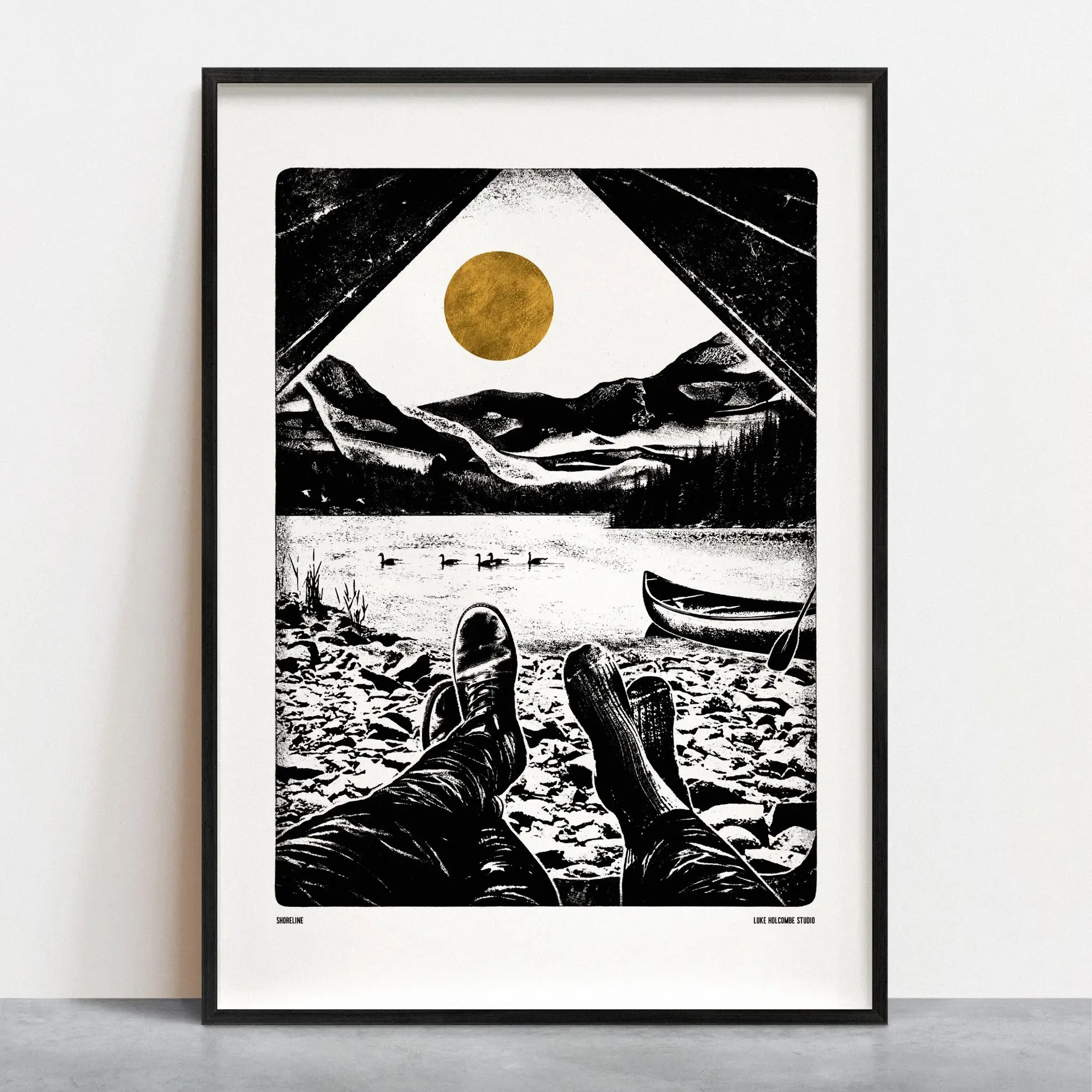 Luke Holcombe Studio A4 Print Shoreline