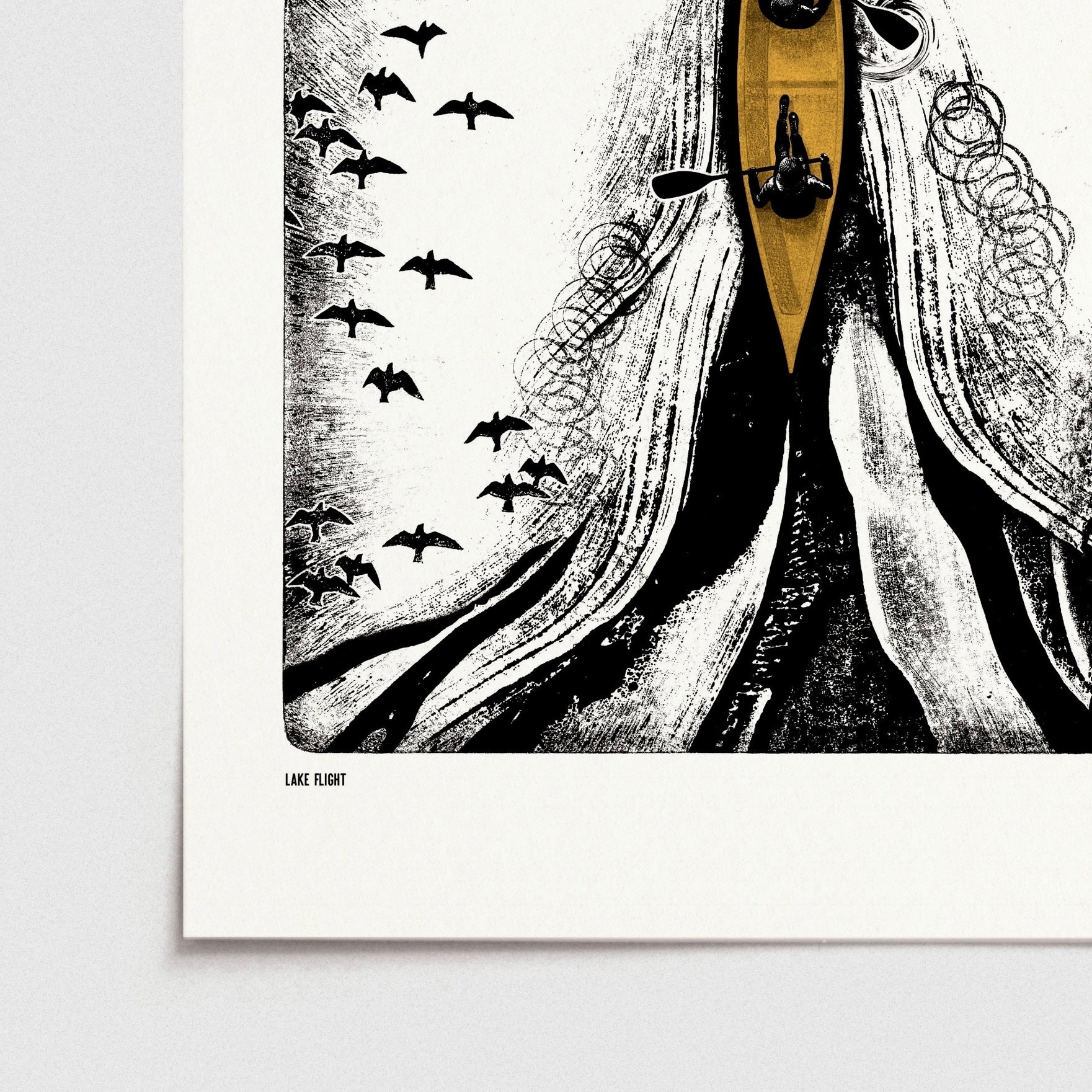 Luke Holcombe Studio A4 Print Lake Flight