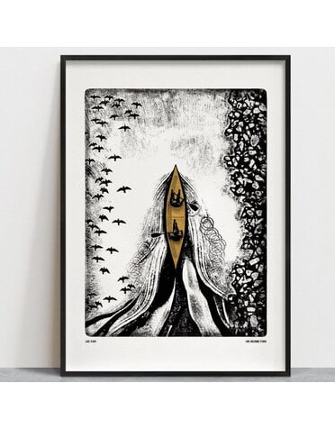 Luke Holcombe Studio A4 Print Lake Flight