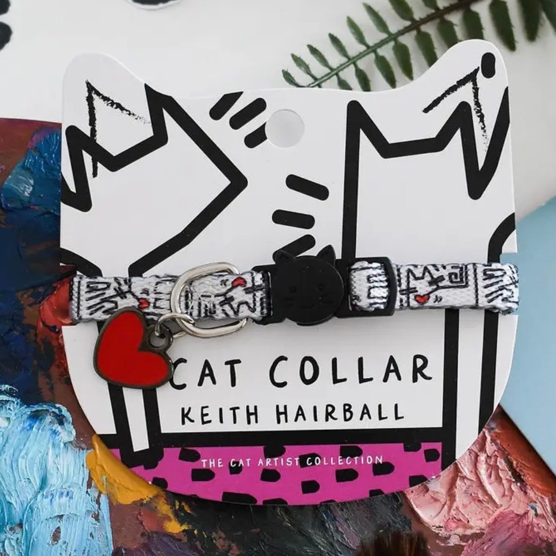 Niaski Keith Hairball Artist Cat Collar