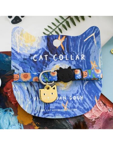 Niaski Vincat Van Gogh Artist Cat Collar