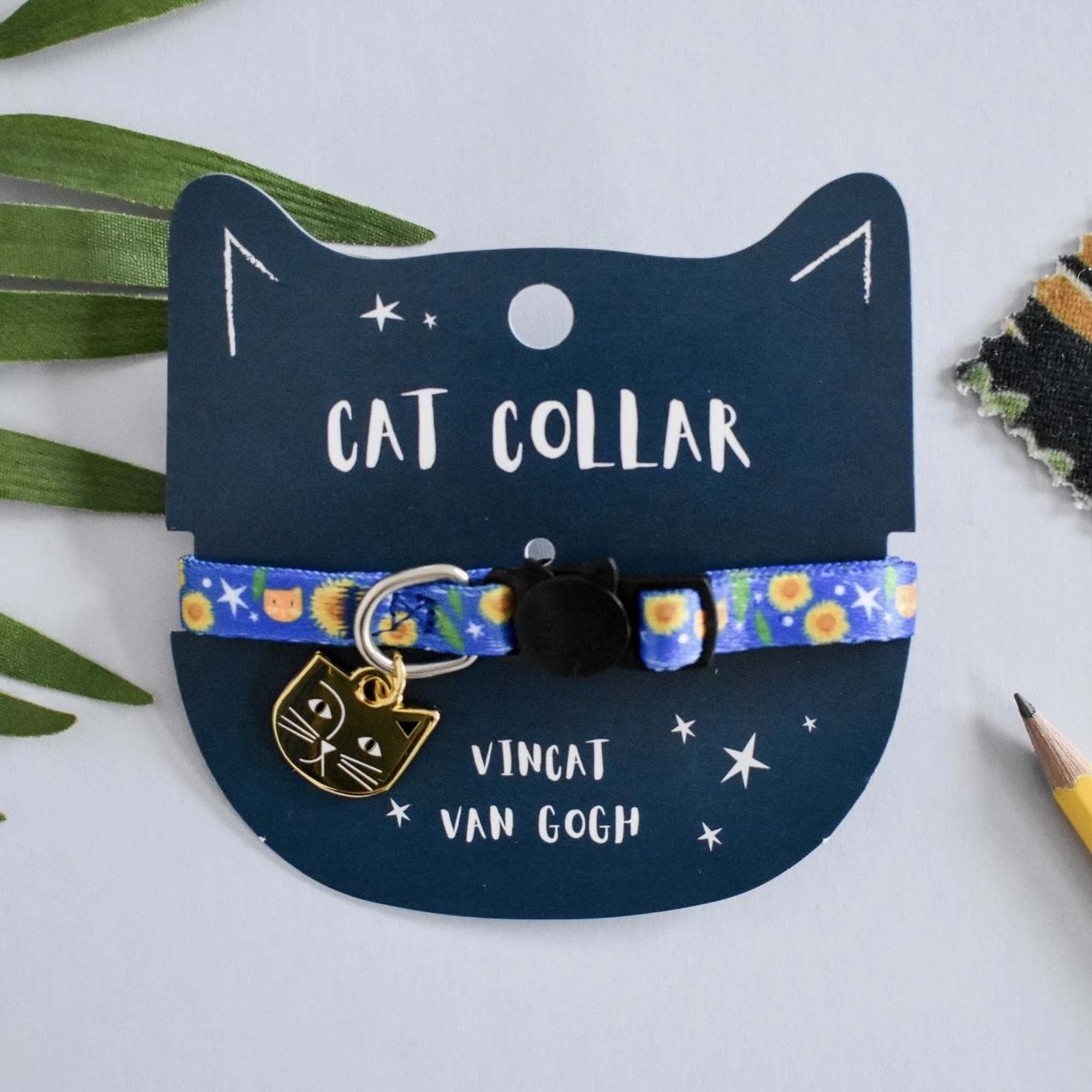 Niaski Vincat Van Gogh Artist Cat Collar