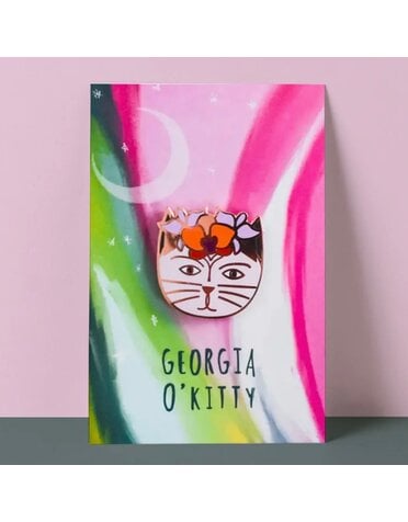 Niaski Georgia O’Kitty Artist Pin Badge