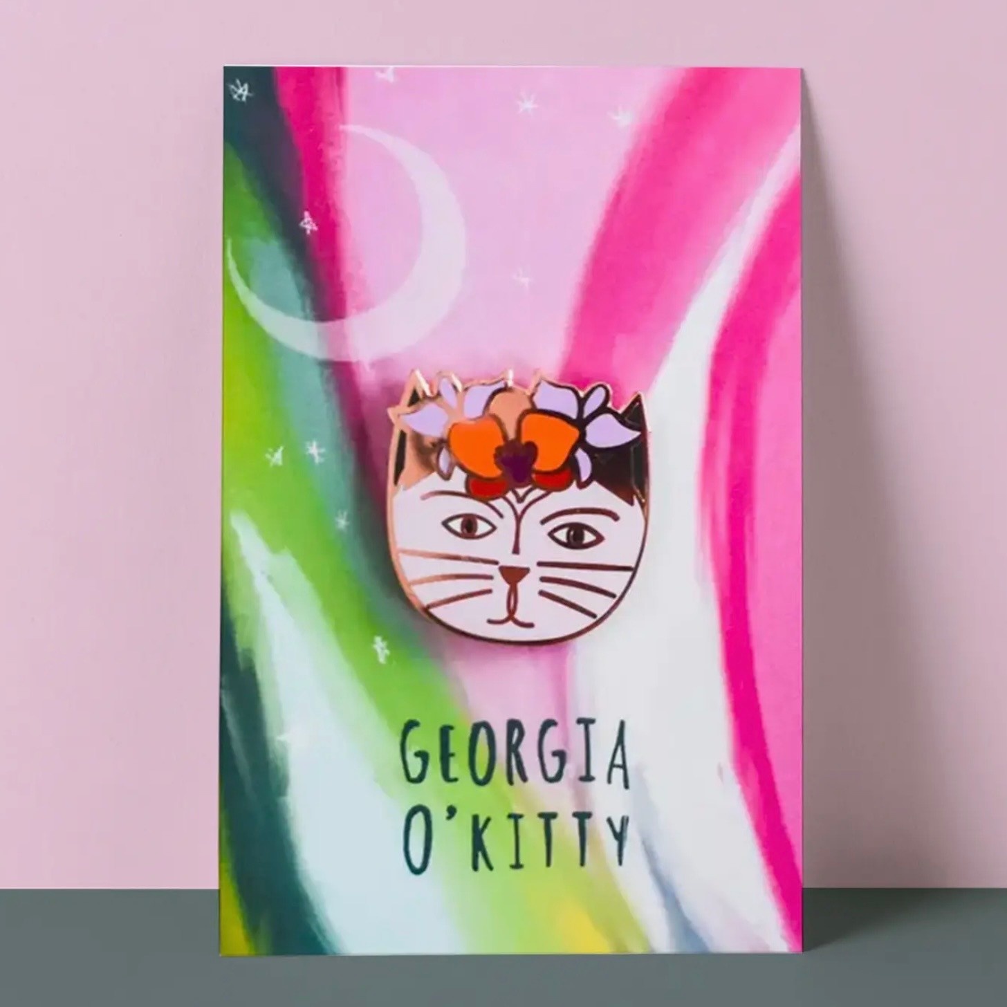 Niaski Georgia O’Kitty Artist Pin Badge