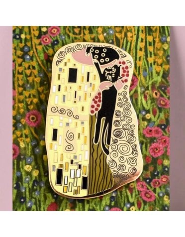 Niaski The Cat Kiss Artist Pin Badge