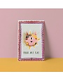 Niaski Folk Cat Art Meowment Pin Badge