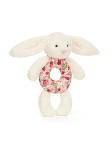 Jellycat Blossom Cream Bunny ‘Berry’ Rattle