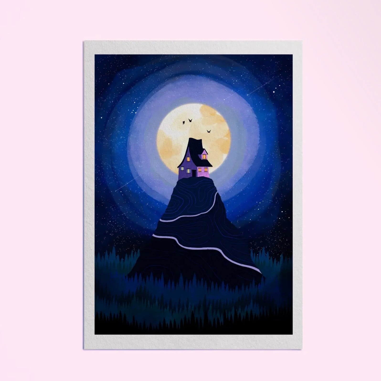 Hello Grimes A4 Print Midnight