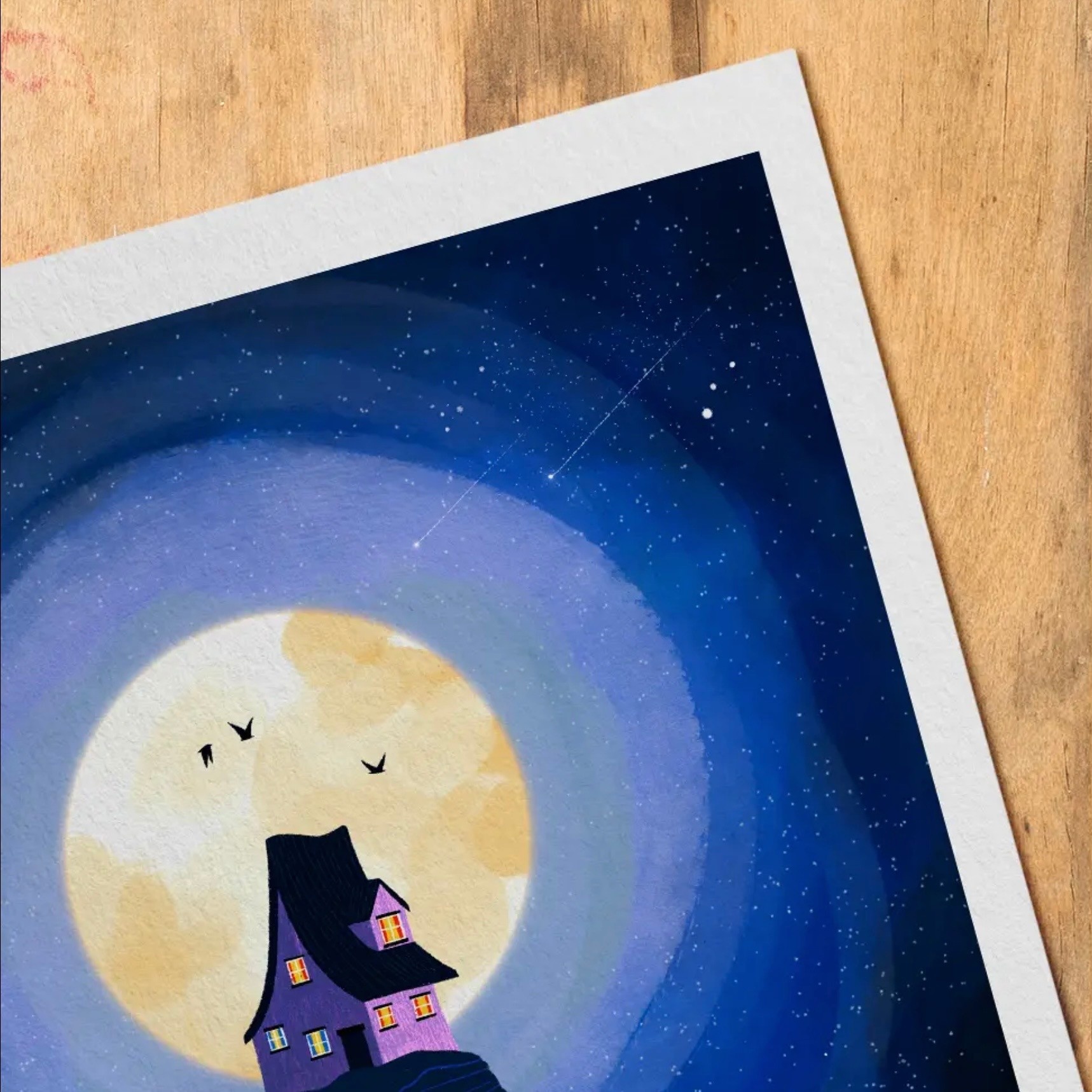 Hello Grimes A4 Print Midnight
