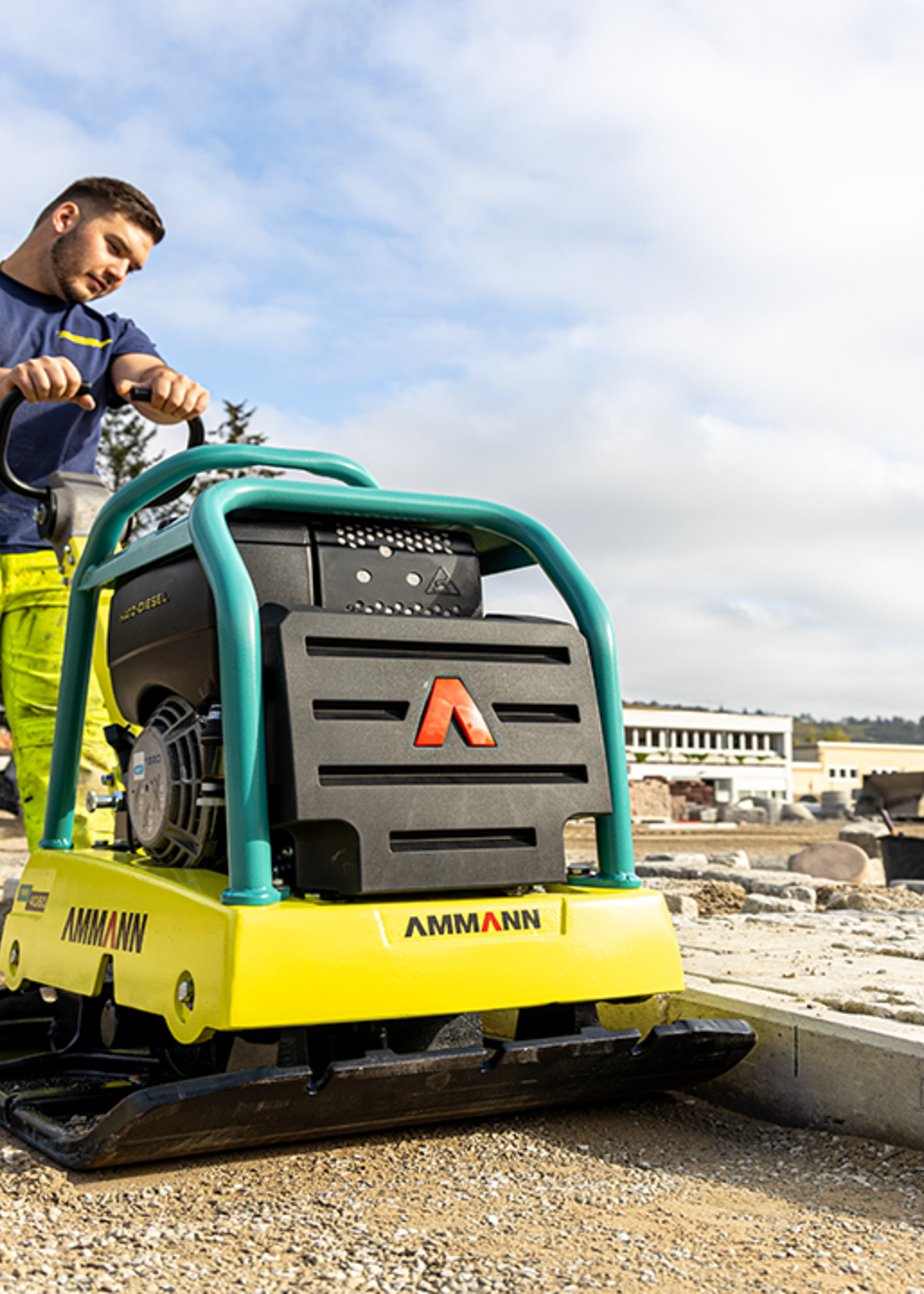 Ammann APR 40/60 hand start of e-start Trilplaat omkeerbaar