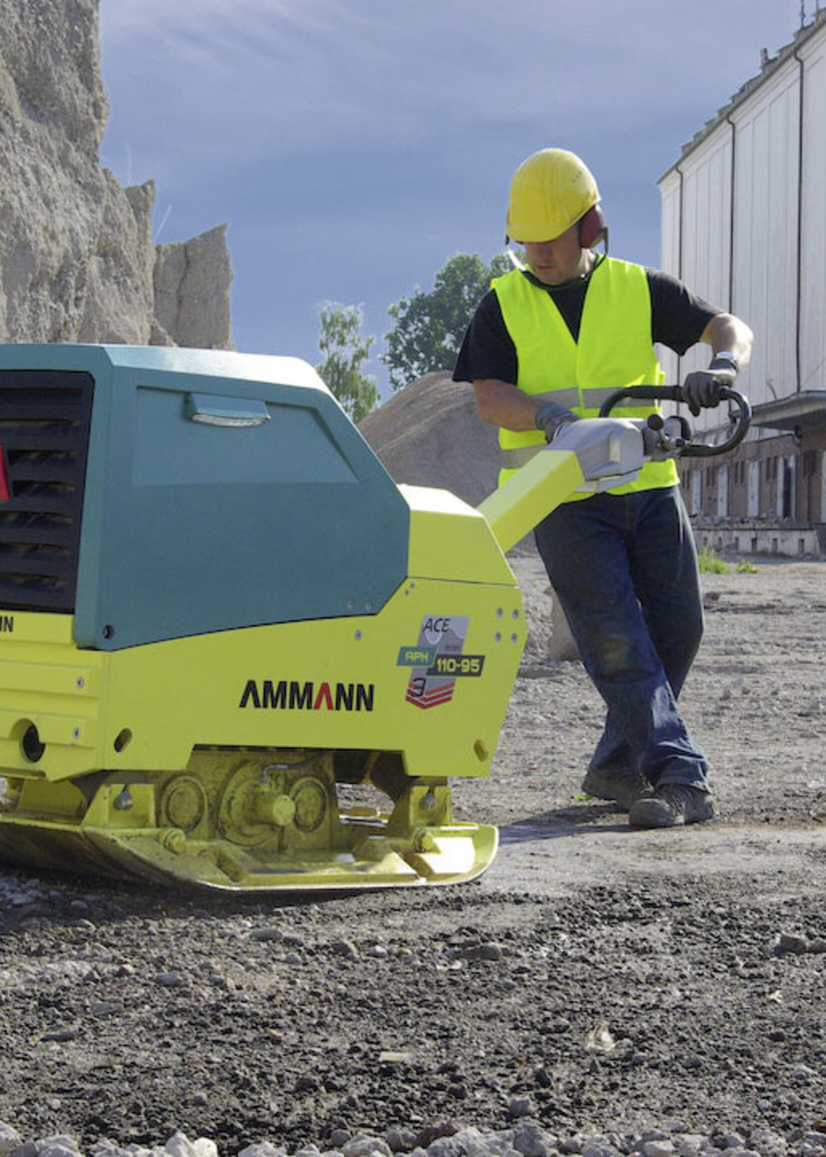 Ammann APH 110 – 95 e-start Trilplaat omkeerbaar
