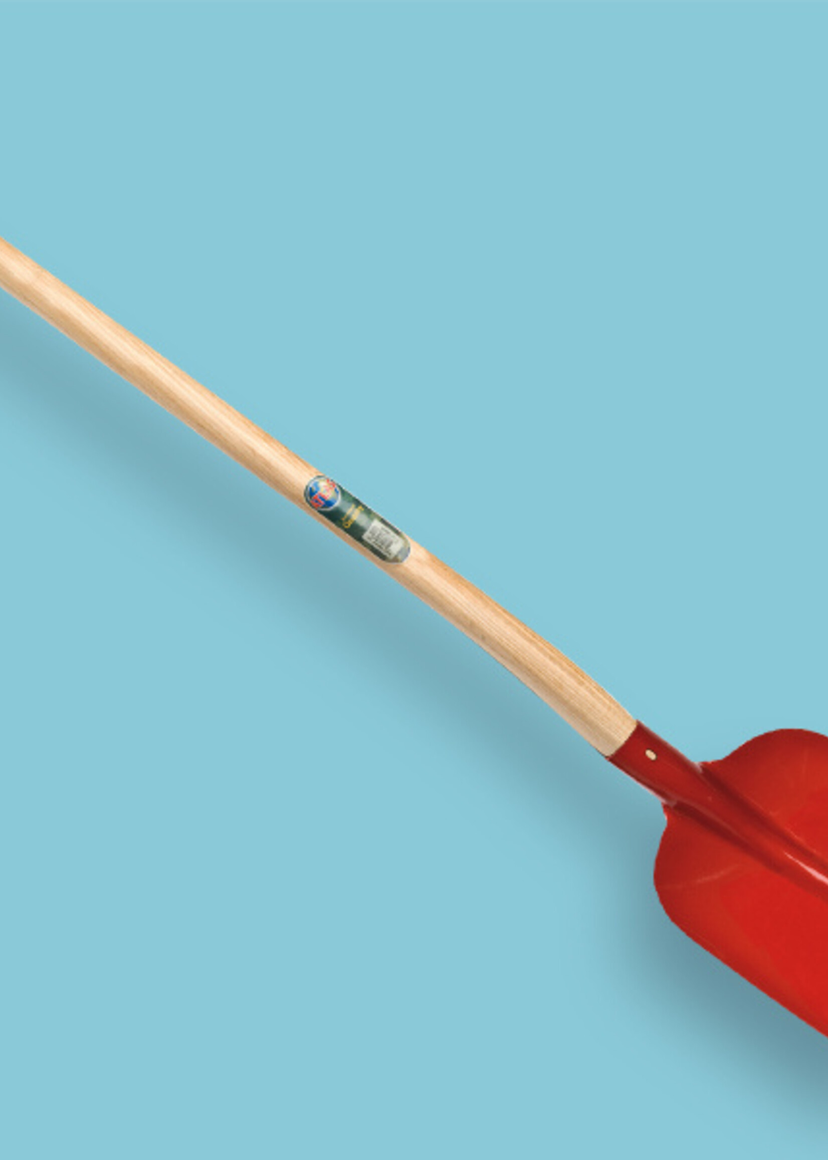 ATLAS Betonschop rood + atlas schopsteel 110 cm