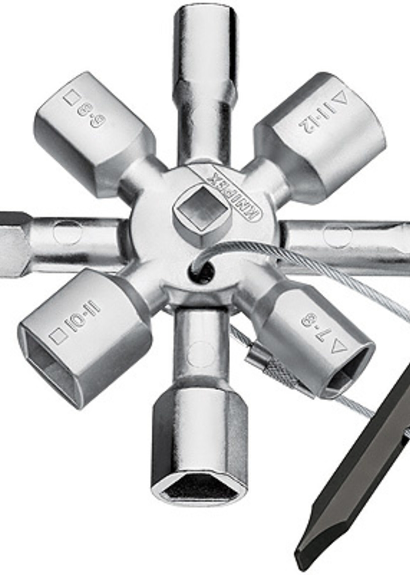 Knipex NIPEX TwinKey voor alle standaard schakelkasten en afsluitsystemen