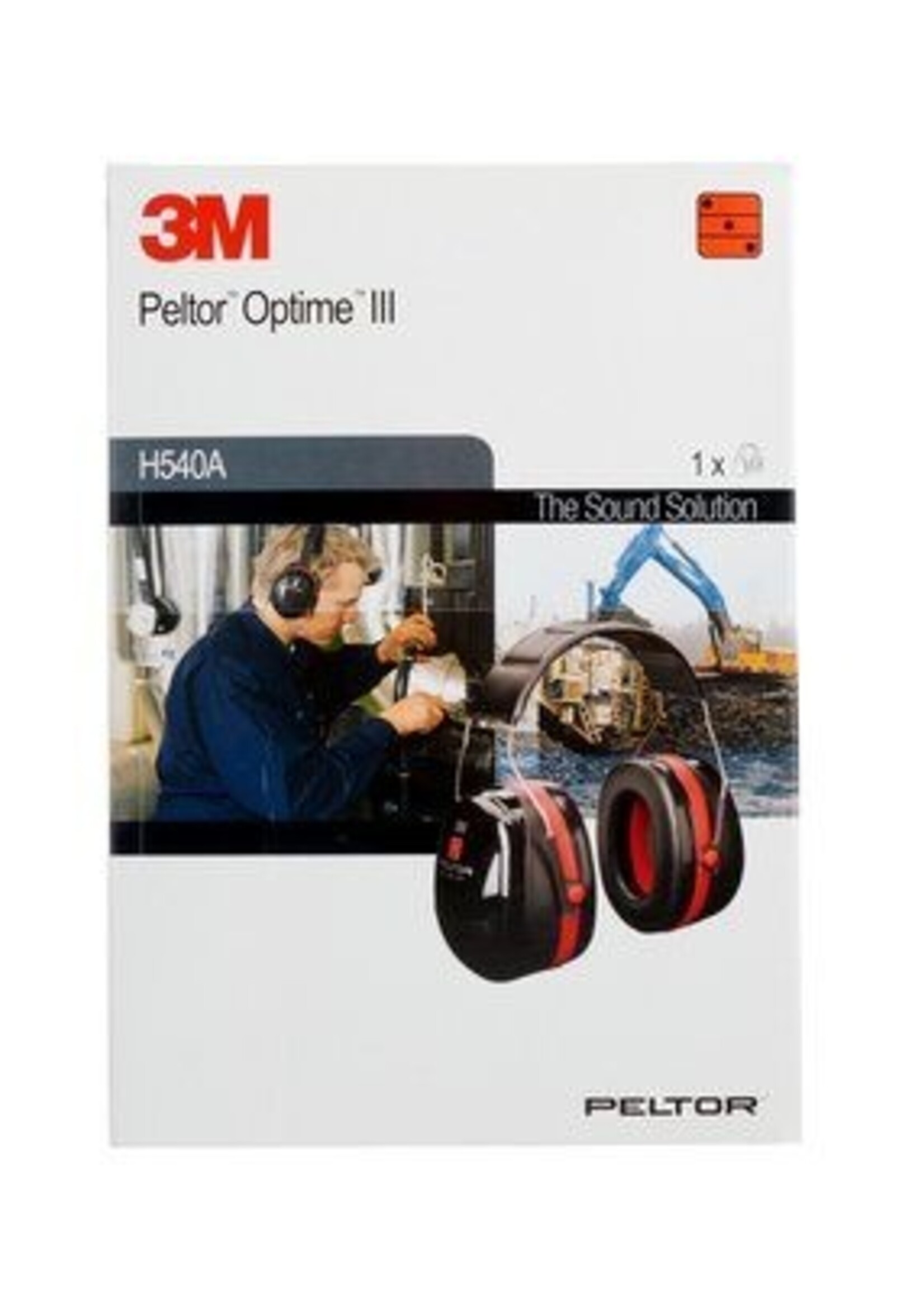 3M 3M™ PELTOR™ Optime™ III Gehoorkap met hoofdbeugel