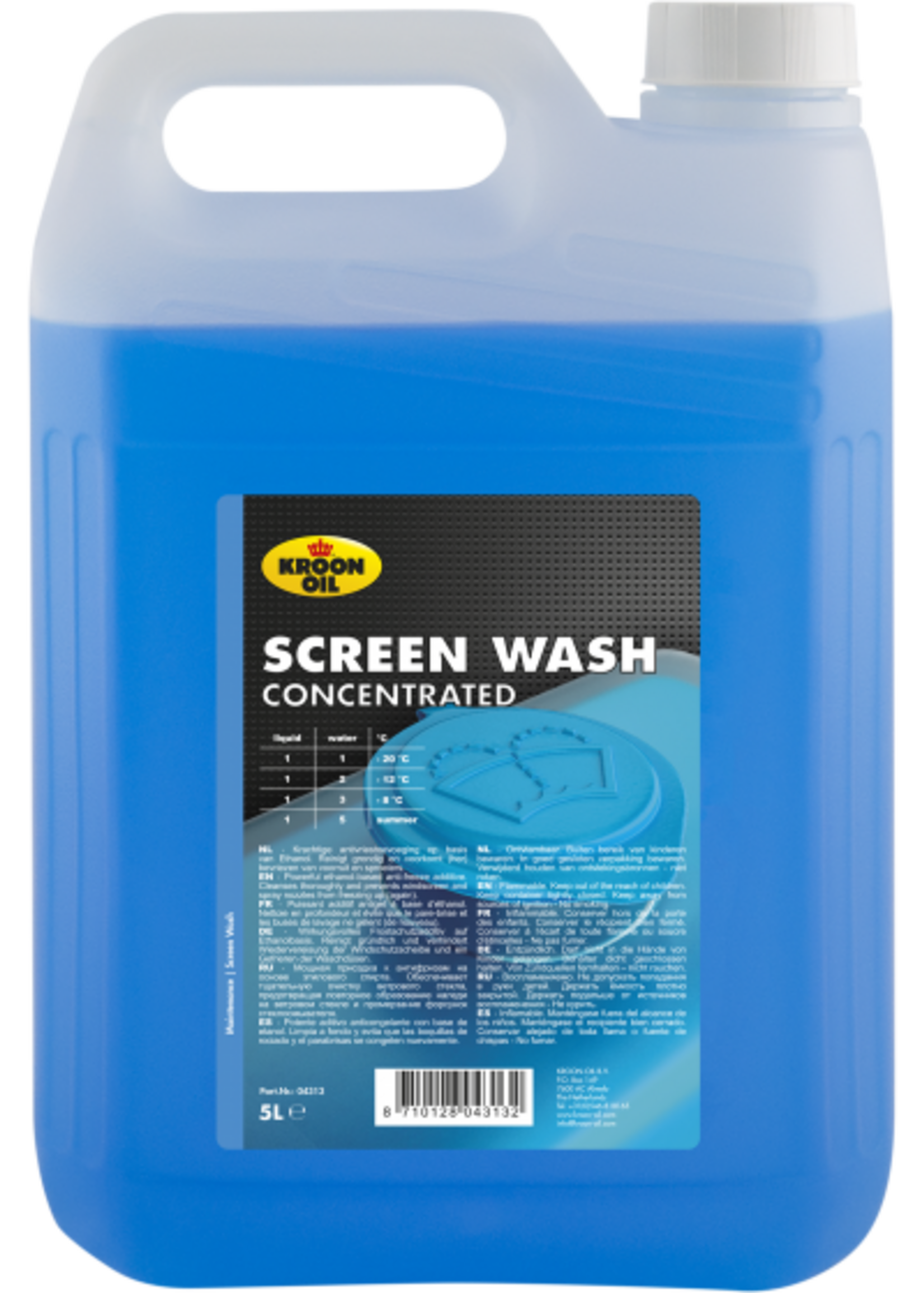 Kroon-oil SCREEN WASH CONCENTRATED (5 Liter)