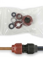 Kiwa Adapterset koper 22mm t.b.v. 25mm pe Knelkoppeling