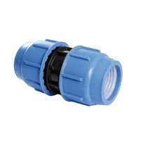 Pe knelkoppeling, recht 63mm Kiwa