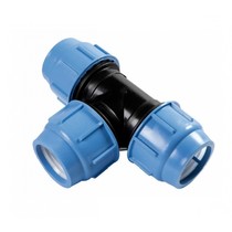 Pe knelkoppeling, T-stuk 40mm 90gr. Kiwa