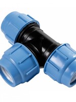 Kiwa Pe knelkoppeling, T-stuk 63mm 90gr. Kiwa Eenheid st.