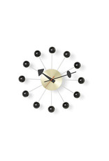 VITRA BALL CLOCK ZWART/MESSING